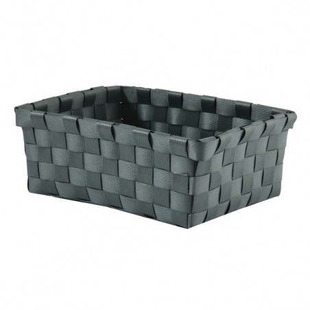 Panier de rangement 19x14x8cm Gris MSV
