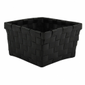 Panier de rangement 14x14x9cm Noir MSV