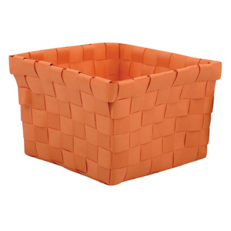 Panier de rangement 14x14x9cm Orange Pastel MSV