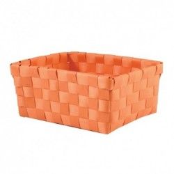 MSV Panier de rangement 19x14x8cm Orange Pastel