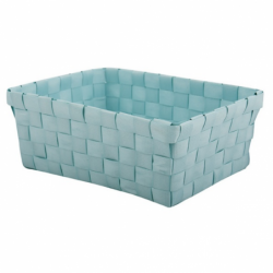MSV Panier de rangement 19x14x8cm Vert Pastel