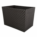 Panier de rangement 43x30x30cm Effet Acier Taupe MSV