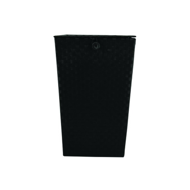 MSV Panier de rangement avec couvercle 35x35x55,5cm Noir