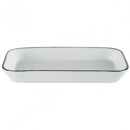 Plateau Porcelaine VISBY Noir & Blanc Spirella