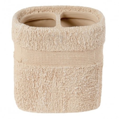 Porte Brosses à  dents Polyrésine KIRIBATI Beige MSV