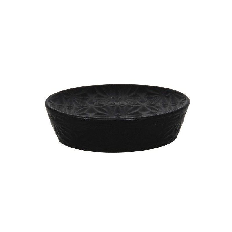 Jabonera de Cerámica VENISE Negro MSV