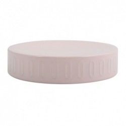 Steel soap dish HABANA Pastel Pink MSV