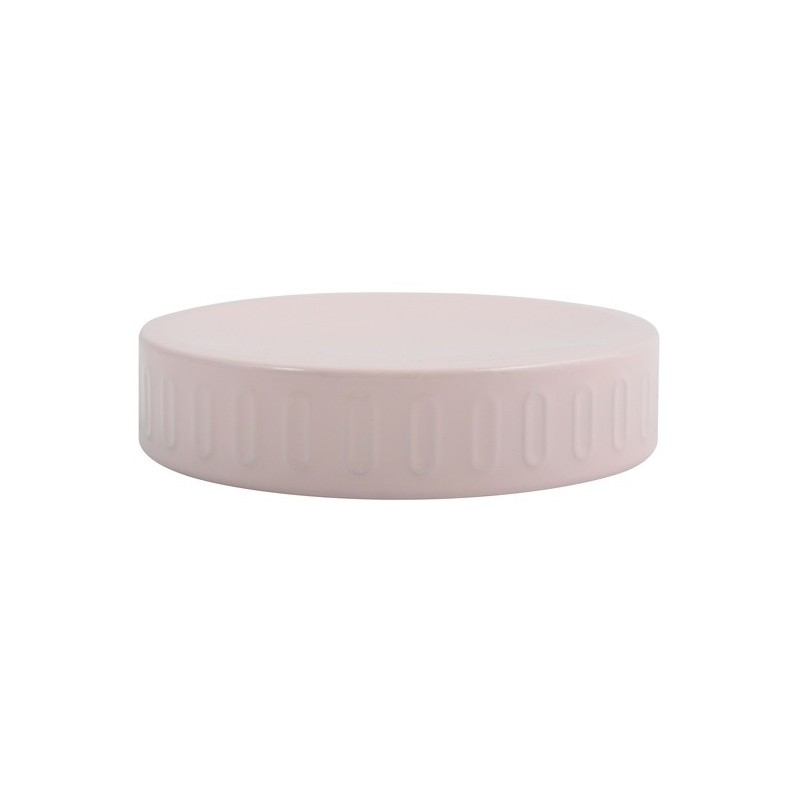 Steel soap dish HABANA Pastel Pink MSV