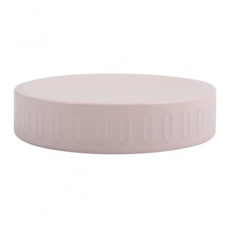 Steel soap dish HABANA Pastel Pink MSV