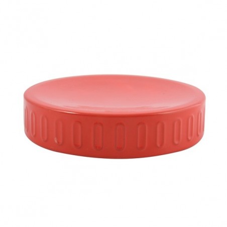 Steel soap dish HABANA Red MSV