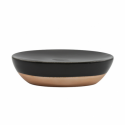 Porte Savon Céramique AMMAN Noir & Doré MSV