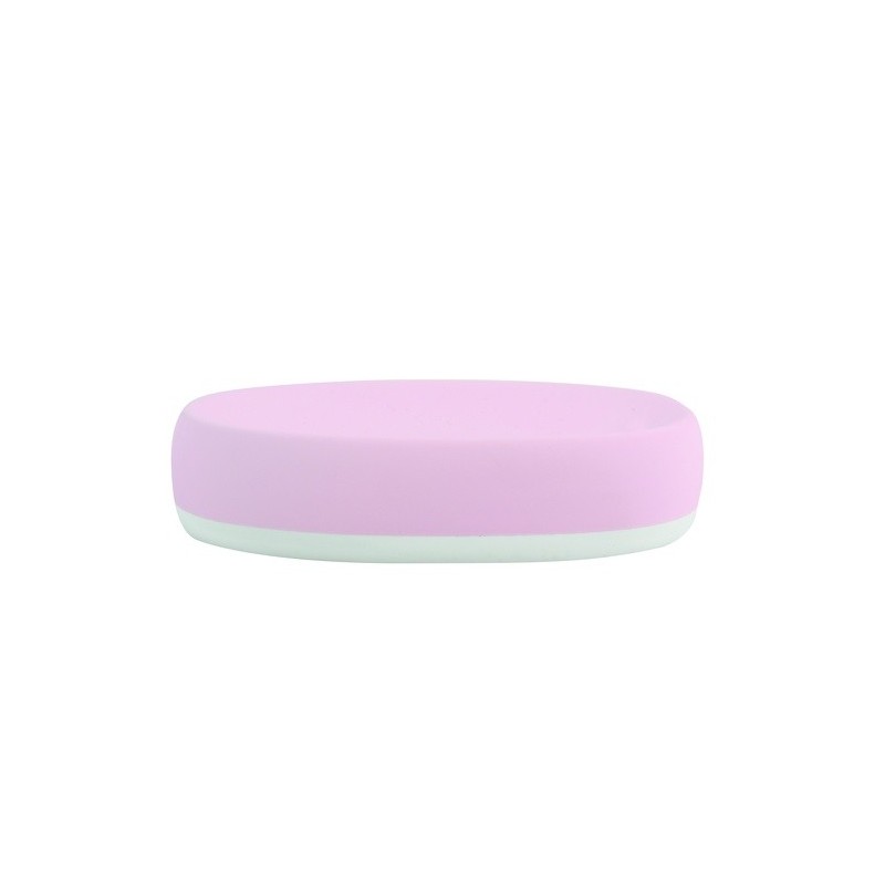 Ceramic soap dish CAGLIARI Pastel Pink MSV
