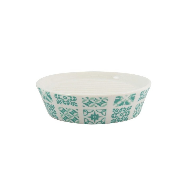 Ceramic soap dish SINTRA Turquoise Blue MSV