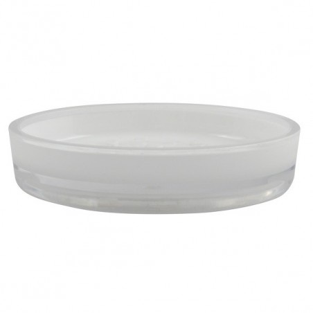 Porte Savon Acrylique TAHITI Blanc MSV