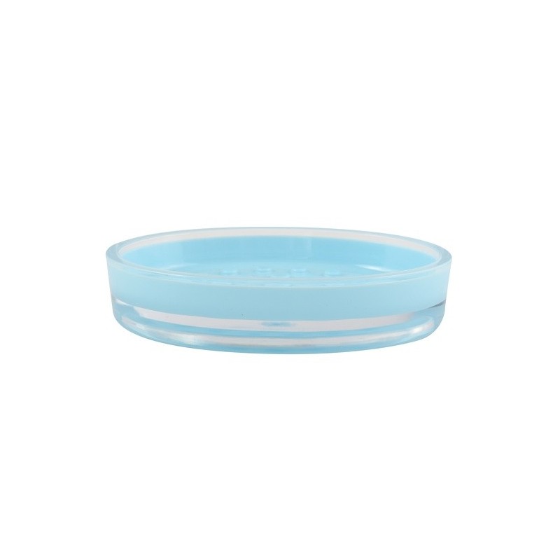Porte Savon Acrylique TAHITI Bleu Clair MSV