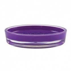 Acrylic soap dish TAHITI Purple MSV