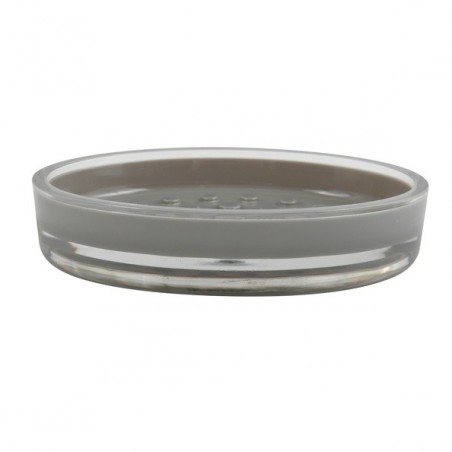 Porte Savon Plastique TAHITI Gris MSV