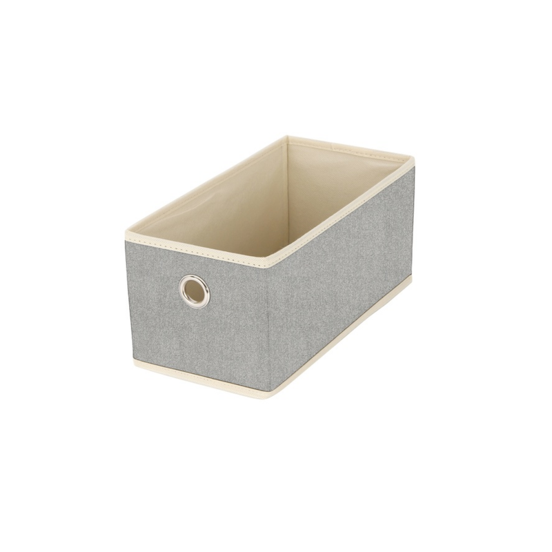 Boite Tiroir de rangement microaérée et respirant rectangle Gris MSV