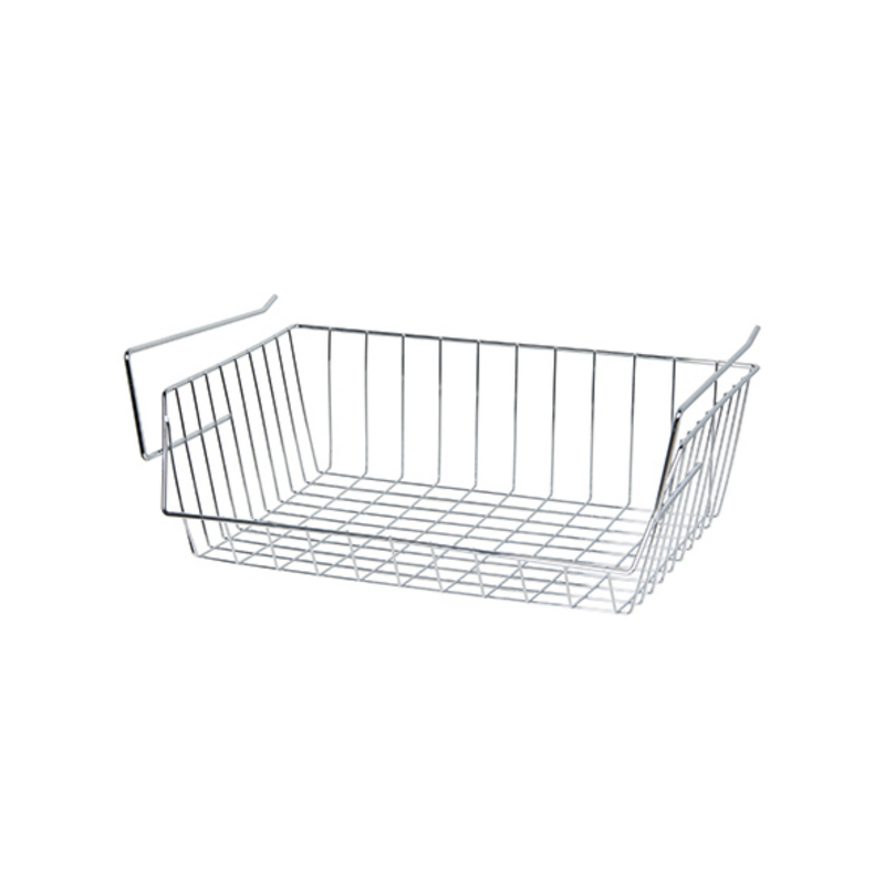 spirella Panier de rangement suspendu à  étagère 40x27x14cm en Acier Chromé MSV