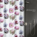 rideau de douche Polyester MUSE 240x180cm Rose Elements by Spirella