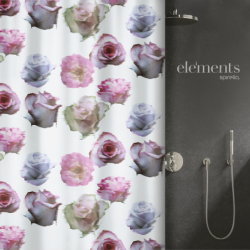 Tenda da doccia Poliestere MUSE 240x180cm Rose Elements di Spirella