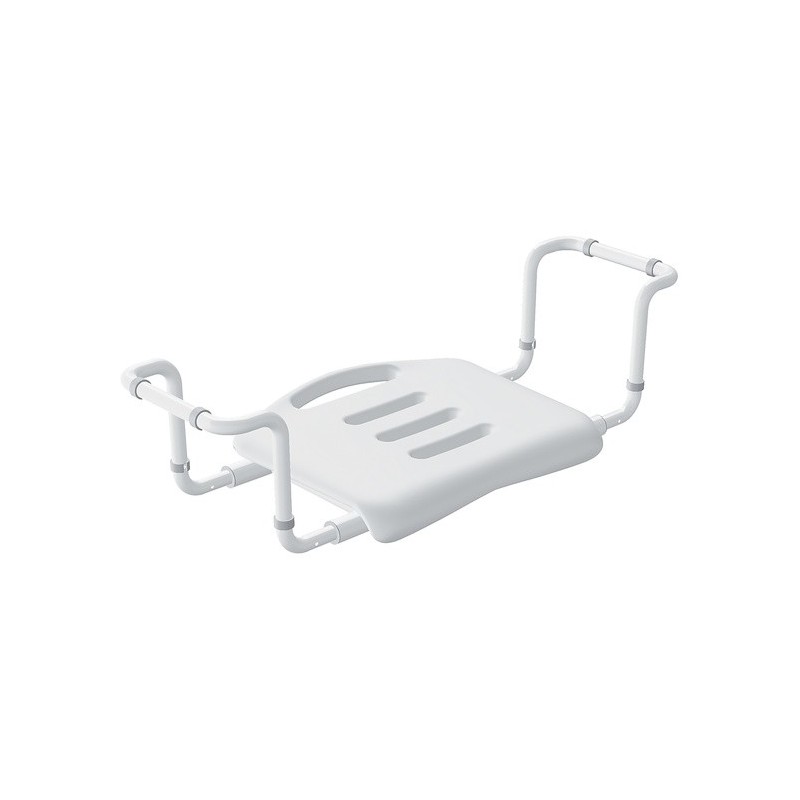 spirella Grand siège télescopique de baignoire inoxydable Blanc Spirella