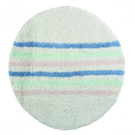 Alfombra de Baño Redonda de Algodón SEAUVILLE ø57Cm Multicolor MSV