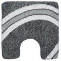Microfiber bath mat CURVE 55x55cm Gray Spirella