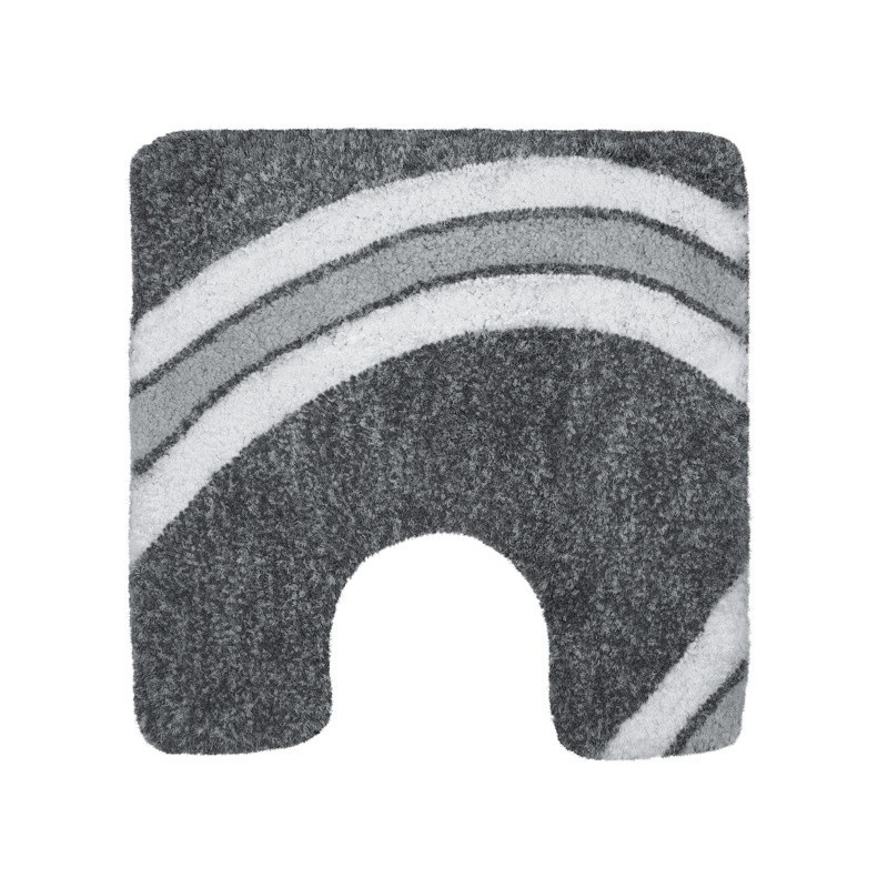 Tappetino da bagno in microfibra CURVE 55x55cm Spirella Grigio