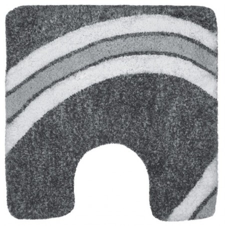 Microfiber bath mat CURVE 55x55cm Gray Spirella