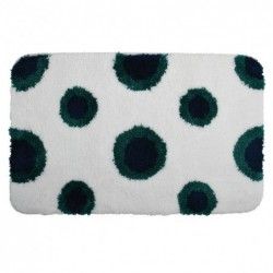 tapis de bain micro fibre DEEP FOREST 50X80cm  blanc & Vert Spirella