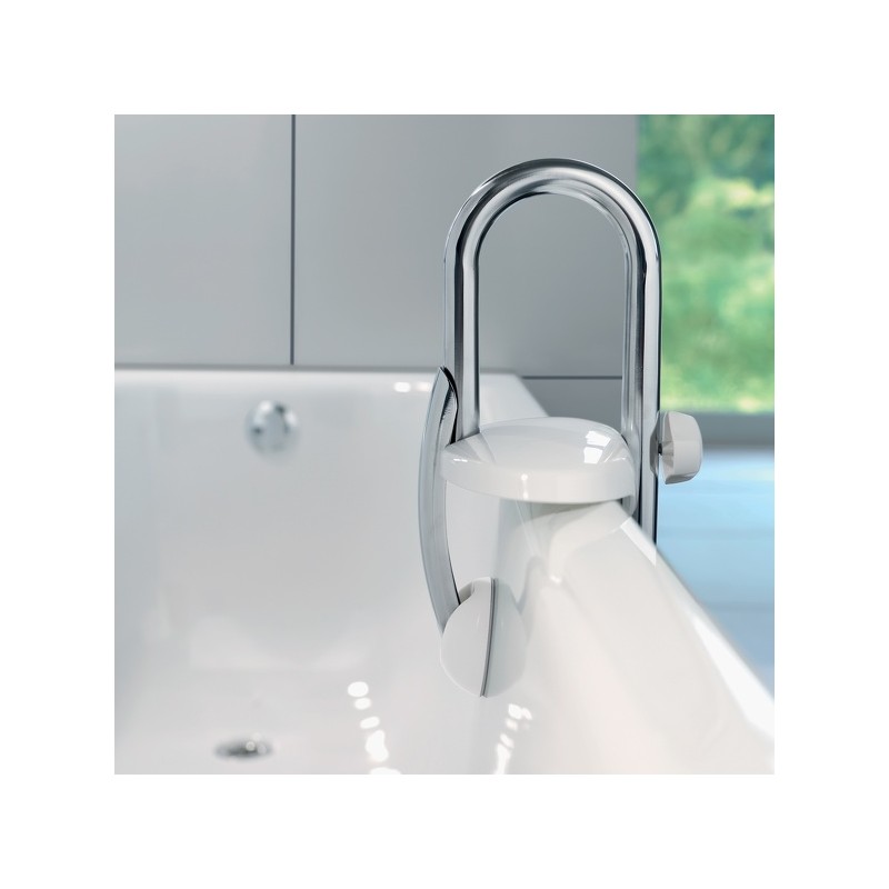 Poignée d'entrée pour le bain Acier Inox Chromé Spirella