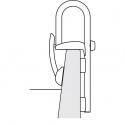 Entrance handle for the bath White Stainless Steel Spirella