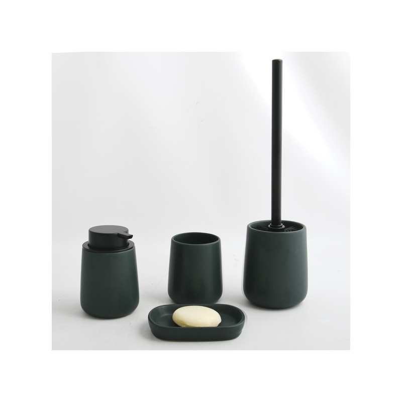 Brosse Wc avec support Céramique MAONIE Vert Foncé MSV