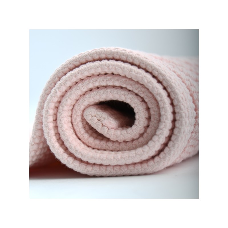 Alfombra de baño CUBO de algodón 50x80 cm rosa claro Spirella
