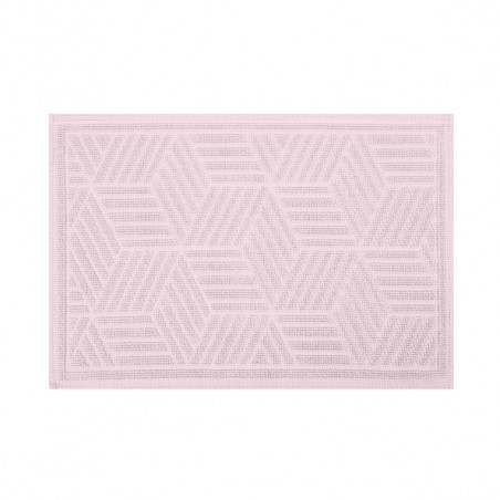 Alfombra de baño CUBO de algodón 50x80 cm rosa claro Spirella