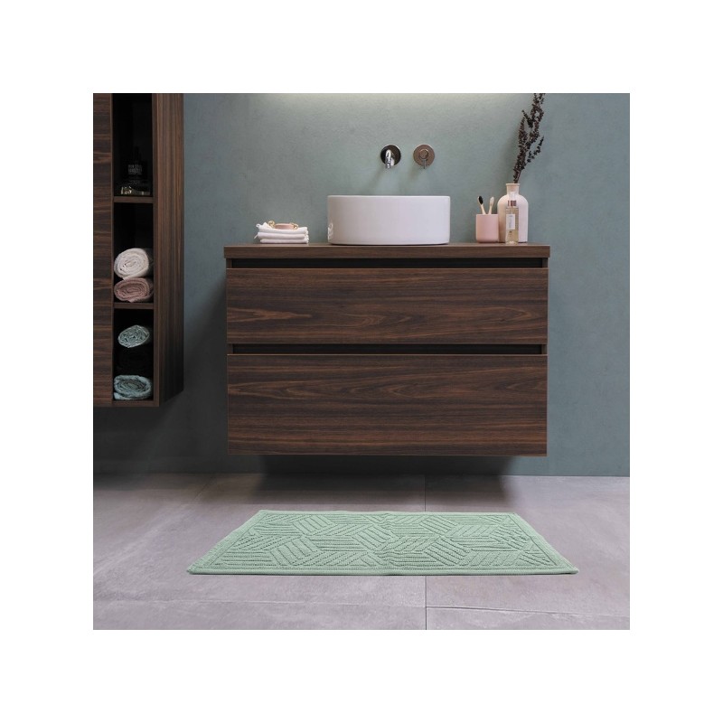 Spirella Badematte CUBO Cotton 50x80cm Basil Green