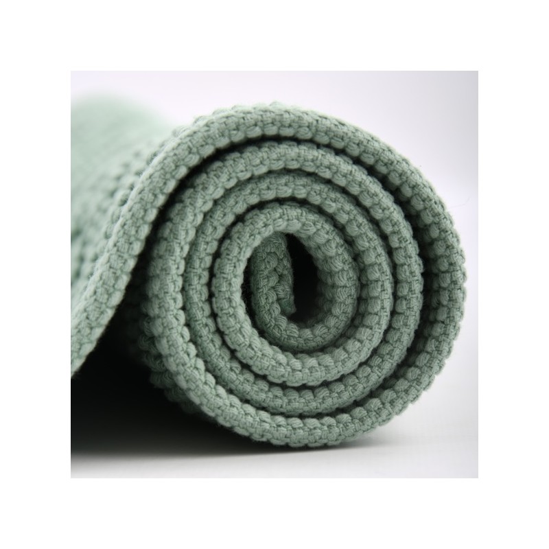 Alfombra de baño de algodón CUBO 50x80 cm Basil Spirella verde