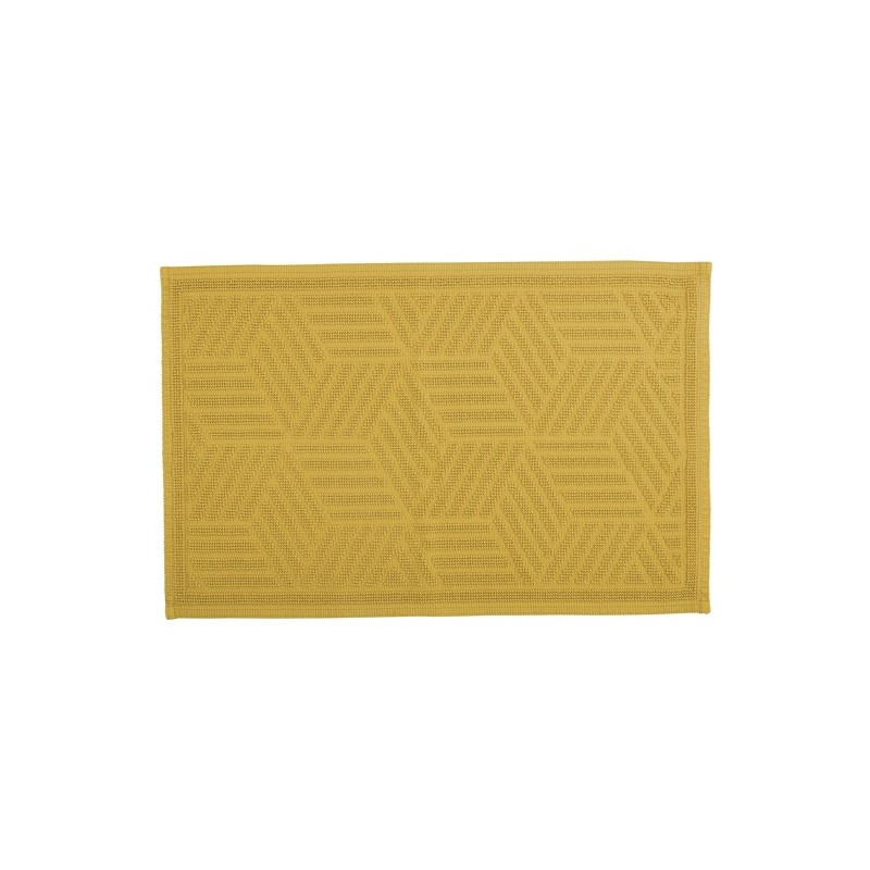 Alfombra de baño CUBO de algodón 50x80 cm Azafrán Spirella