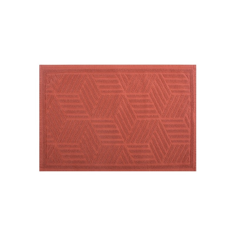 Spirella Badematte CUBO Cotton 50x80cm Terrakotta