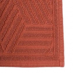 Alfombra de baño de algodón CUBO 50x80cm Terracota Spirella
