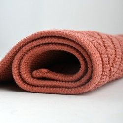 Alfombra de baño de algodón CUBO 50x80cm Terracota Spirella