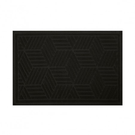 Alfombra de baño CUBO de algodón 50x80 cm negro Spirella