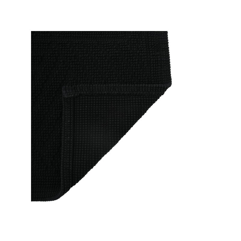 Alfombra de baño CUBO de algodón 50x80 cm negro Spirella