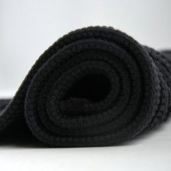 Alfombra de baño CUBO de algodón 50x80 cm negro Spirella