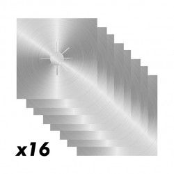 Lot de 16 protèges cuisinière en Aluminium 26x26cm MSV