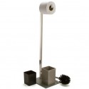 Combiné Wc Inox & Verre Taupe MSV