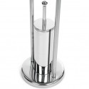 Portarollos escobillero  Combinado Acero Inoxidable Gris MSV