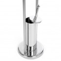 Portarollos escobillero  Combinado Acero Inoxidable Gris MSV