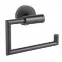 Porte Rouleau Papier Wc Mural ABBY Acier Noir mat MSV